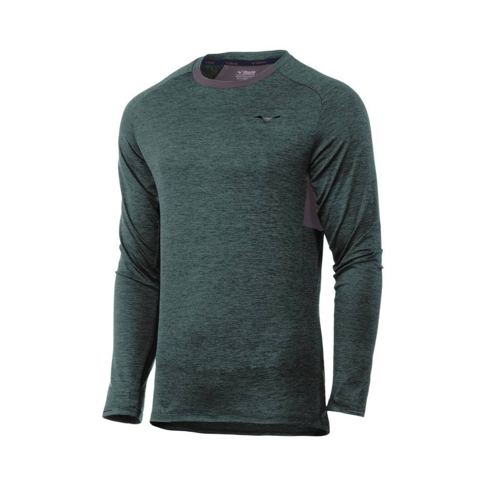 Panske Treningove Oblecenie Mizuno Alpha Long Sleeve Zelene Vypredaj JKVQ24963